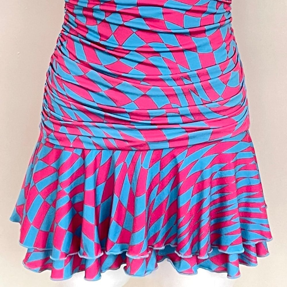 NWOT Dolls kill halter ruched dress S - Picture 5 of 8